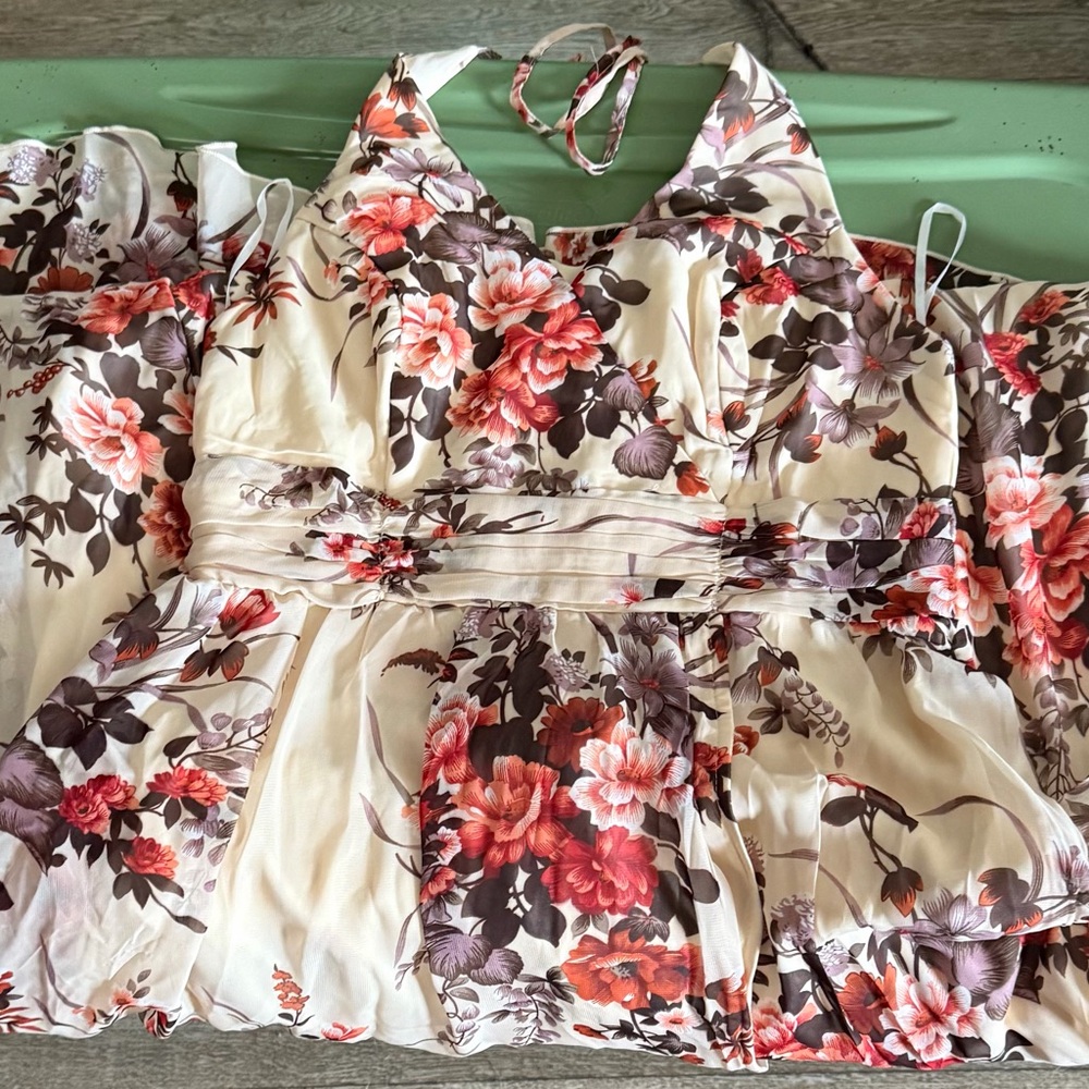 Floral Halter Dress